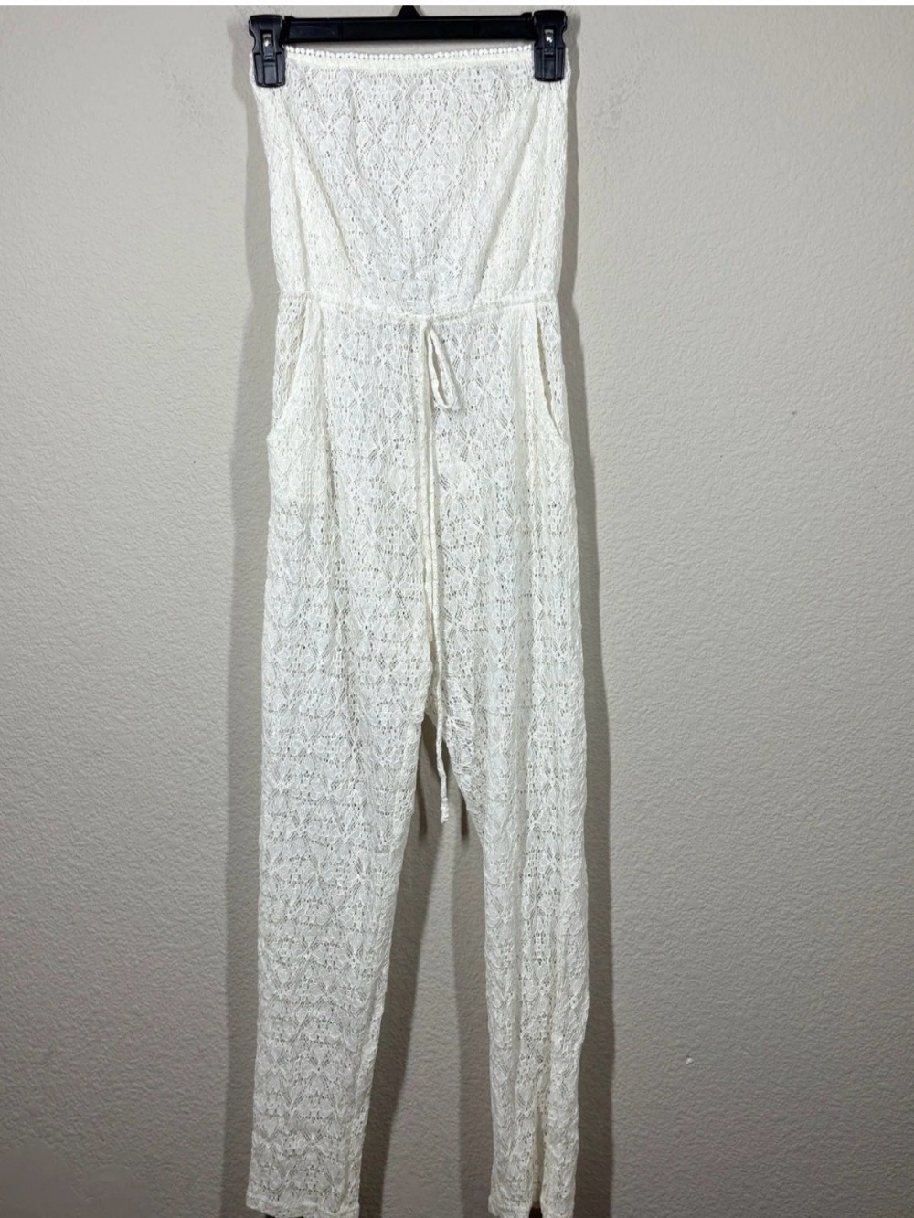 6 Shore Rd. Women’s Strapless Lace Jumpsuit in Ivory